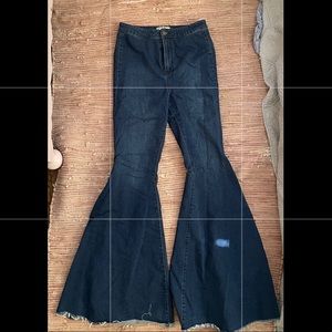 Free People High Rise Bell Bottoms